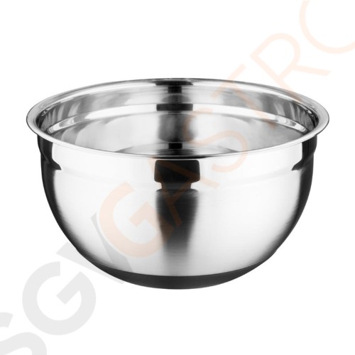 Vogue Edelstahlschüssel mit Silikonboden 5 Liter 5 Liter.