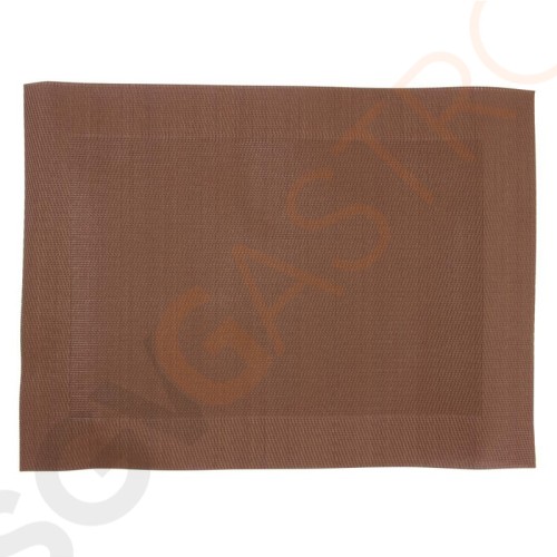 Olympia gewebte Tischsets PVC braun 4 Stück | 40 x 30cm | PVC | braun Olympia gewebte Tischsets PVC braun 4 Stück | 40 x 30cm | PVC | braun