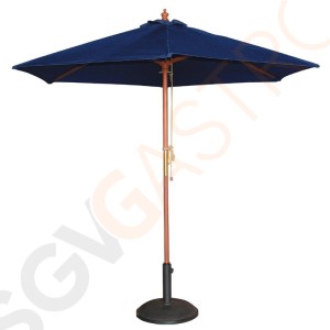 Bolero runder Sonnenschirm dunkelblau 3m 2,52 x 3(Ø)m | dunkelblau | Flaschenzugsystem Bolero runder Sonnenschirm dunkelblau 3m 2,52 x 3(Ø)m | dunkelblau | Flaschenzugsystem