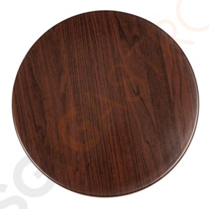 Bolero runde Tischplatte dunkelbraun 60cm 60(Ø)cm | dunkelbraun | vorgebohrt
