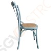 Bolero Esszimmerstühle Birkenholz antik blau 2 Stück | Sitzhöhe: 47cm | 88 x 46 x 54cm | Birkenholz und Rattan | antik blau Bolero Esszimmerstühle Birkenholz antik blau 2 Stück | Sitzhöhe: 47cm | 88 x 46 x 54cm | Birkenholz und Rattan | antik blau
