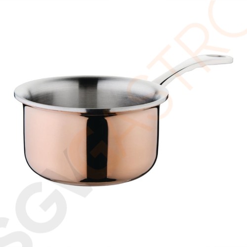 Vogue Mini Triwall Kupfer-Stieltopf 330ml Größe: Ø90mm. Kupfer. Vogue Mini Triwall Kupfer-Stieltopf 330ml Größe: Ø90mm. Kupfer.