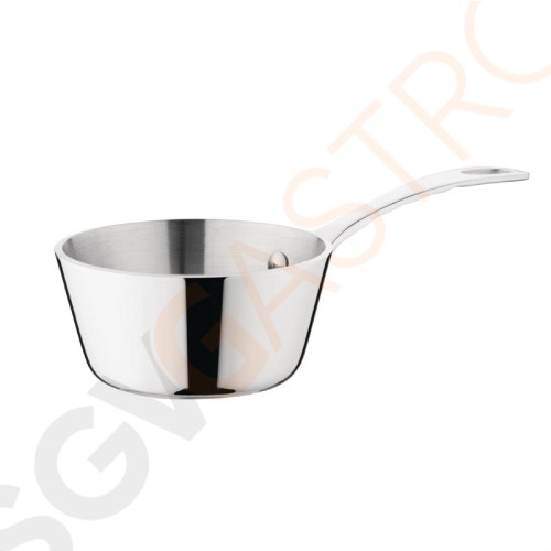 Vogue Mini Triwall Sauteuse 150ml Größe: 85 (Ø)mm | Material: Edelstahl und Aluminium Vogue Mini Triwall Sauteuse 150ml Größe: 85 (Ø)mm | Material: Edelstahl und Aluminium