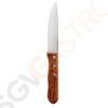 Olympia Jumbo Steakmesser mit Holzgriff 12,5cm 12 Stück | 25(L)cm | Blattlänge: 12,5cm | Edelstahl 18/0