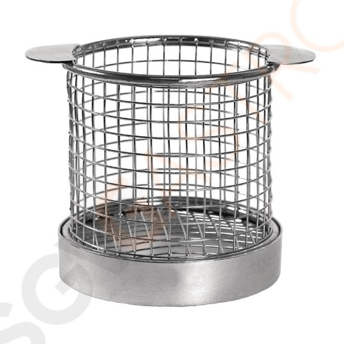Olympia rundes Frittierkörbchen mit Ohren Edelstahl 9,5cm 8 x 9,5(Ø)cm | Edelstahl Olympia rundes Frittierkörbchen mit Ohren Edelstahl 9,5cm 8 x 9,5(Ø)cm | Edelstahl