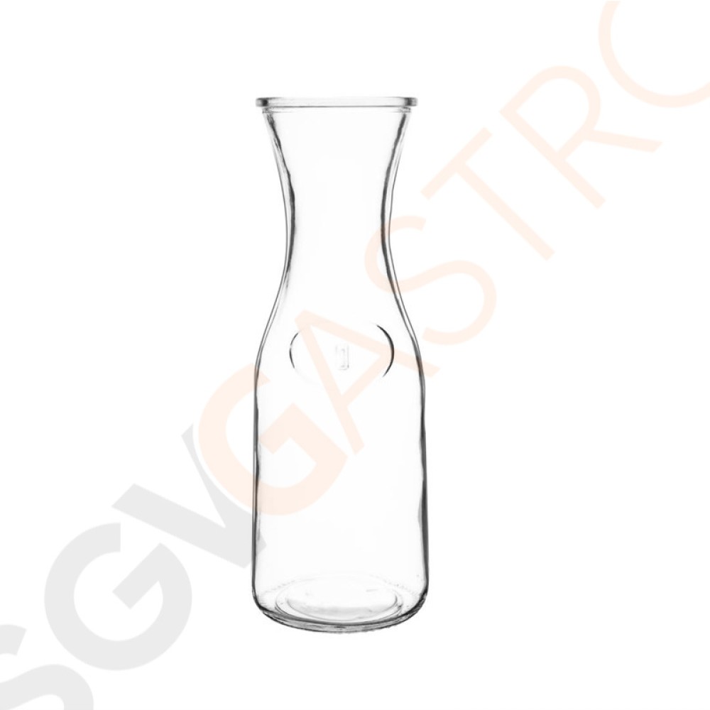 Olympia Glaskaraffen 1L 6 Stück | Kapazität: 1L | Glas