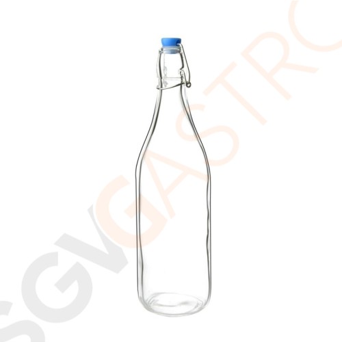 Olympia Glasflaschen mit Bügelverschluss 1L 6 Stück | Kapazität: 1L | Glas Olympia Glasflaschen mit Bügelverschluss 1L 6 Stück | Kapazität: 1L | Glas