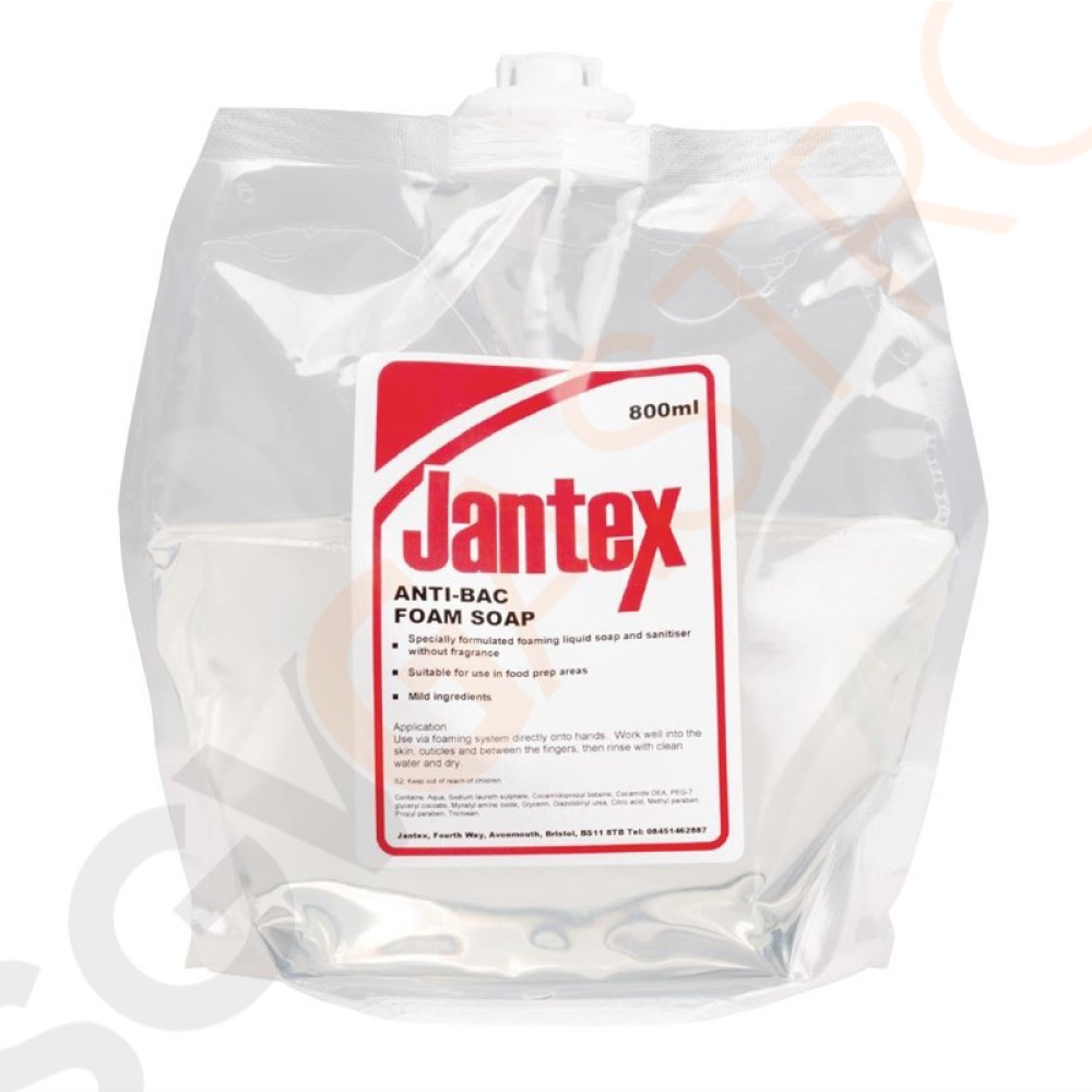 Jantex antibakterielle Schaumseife 6 x 80cl Inhalt: 6 x 80cl