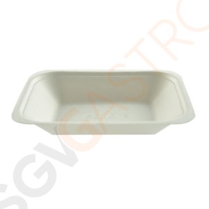 Vegware Kompostierbare Pommes Frites-Schalen aus Bagasse 17,5cm 13(B) x 17,5(L)cm | 500 Stück