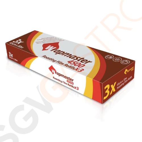 Wrapmaster Bratschlauch 3er Pack Größe: 450mm(B) x 50m(L).