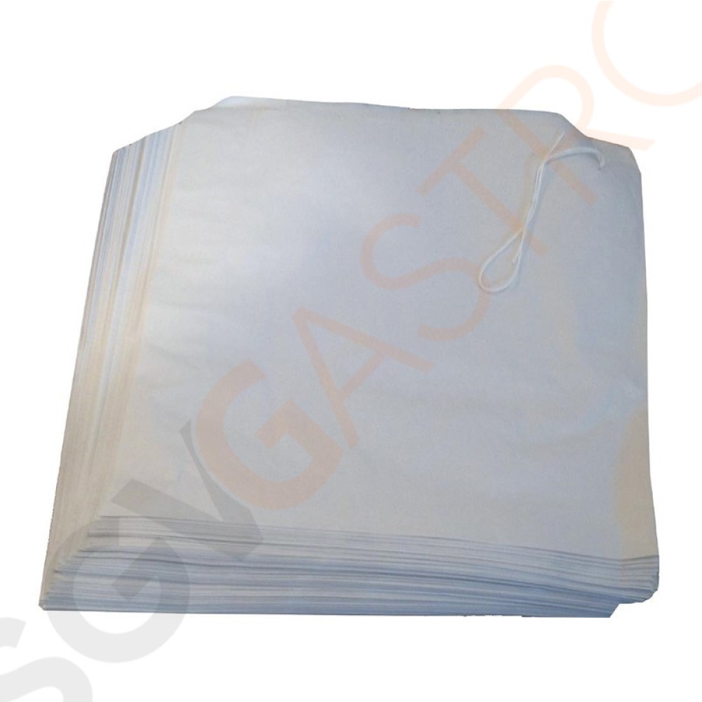 Papiertaschen weiß 1000 Stück | 18(B) x 17(L)cm