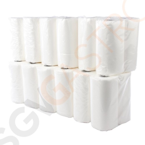 Jantex Küchenrolle weiß 2-lagig - 24 Stück 24 Stück | 10m | 2-lagig | weiß Jantex Küchenrolle weiß 2-lagig - 24 Stück 24 Stück | 10m | 2-lagig | weiß