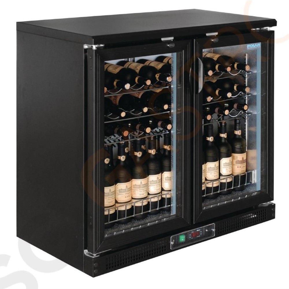 Polar Serie G Weinkühlung mit 2 Klapptüren Kapazität: 56 Flaschen | 2 Klapptüren | Schwarz
