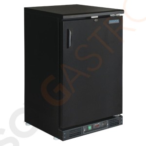 Polar Serie G Barkühlschrank mit verdeckter Tür 104 Flaschen Kapazität: 140L | 1 Klapptür | Schwarz Polar Serie G Barkühlschrank mit verdeckter Tür 104 Flaschen Kapazität: 140L | 1 Klapptür | Schwarz