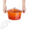 Vogue runder Schmortopf orange Kapazität: 3,2 Liter. Größe: 120(H) x 205(Ø)mm. Farbe: Orange.