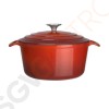 Vogue runder Schmortopf rot Kapazität: 3,2 Liter. Größe: 12(H) x 20,5(Ø)cm. Farbe: Rot.