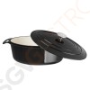 Vogue ovaler Schmortopf schwarz Kapazität: 5 Liter. Oval. Farbe: Schwarz.