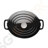Vogue ovaler Schmortopf schwarz Kapazität: 5 Liter. Oval. Farbe: Schwarz.