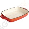 Vogue rechteckige Auflaufform Gusseisen orange groß Kapazität: 2,8 Liter. Gusseisen. Farbe: Orange.