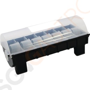 Vogue Etikettenspender 7 Rollen 25mm 25mm Etikettenspender für 7 Rollen. Vogue Etikettenspender 7 Rollen 25mm 25mm Etikettenspender für 7 Rollen.