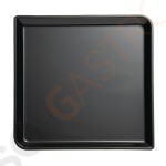 APS System-Theke Tablett schwarz 2 x 29 x 29cm Geeignet für Deckel GH437 | 2 x 29 x 29cm | Melamin | schwarz