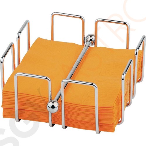 Olympia Cocktail-Serviettenhalter 14 x 14cm Größe: 6,5(H) x 14(B) x 14(T)cm.
