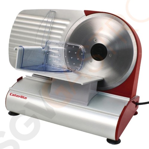 Caterlite Fleischschneidemaschine 19cm Für leichte Nutzung | 200W/230V | 19cm Schneideblatt Caterlite Fleischschneidemaschine 19cm Für leichte Nutzung | 200W/230V | 19cm Schneideblatt