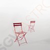 Bolero klappbare Terrassenstühle Stahl rot 2 Stück | Sitzhöhe: 44cm | 80 x 38,7 x 47,1cm | Stahl | rot Bolero klappbare Terrassenstühle Stahl rot 2 Stück | Sitzhöhe: 44cm | 80 x 38,7 x 47,1cm | Stahl | rot