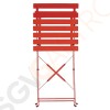 Bolero klappbare Terrassenstühle Stahl rot 2 Stück | Sitzhöhe: 44cm | 80 x 38,7 x 47,1cm | Stahl | rot Bolero klappbare Terrassenstühle Stahl rot 2 Stück | Sitzhöhe: 44cm | 80 x 38,7 x 47,1cm | Stahl | rot
