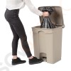 Jantex Küchenpedaleimer beige 65L Kapazität: 65L | Beige | Polypropylen