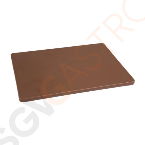 Hygiplas LDPE Schneidebrett braun 30,5x22,9x1,2cm GH792 | Klein - 1,2(H) x 30,5(B) x 22,9(L)cm