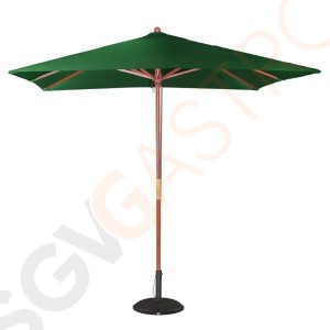 Bolero quadratischer Sonnenschirm grün 2,5m 2,73 x 2,5 x 2,5m | grün | Flaschenzugsystem