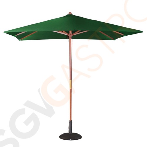 Bolero quadratischer Sonnenschirm grün 2,5m 2,73 x 2,5 x 2,5m | grün | Flaschenzugsystem