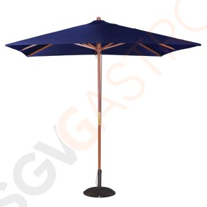 Bolero quadratischer Sonnenschirm dunkelblau 2,5m 2,73 x 2,5 x 2,5m | dunkelblau | Flaschenzugsystem