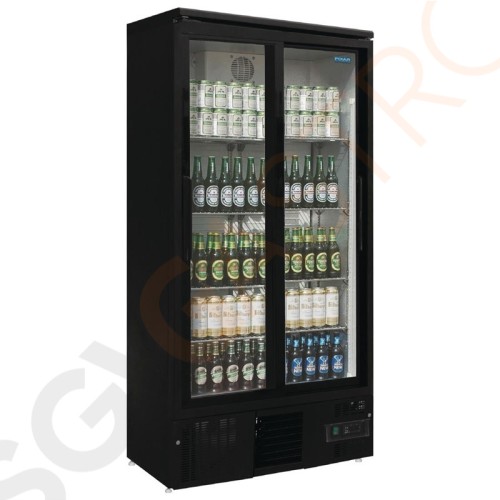 Polar Serie G Barkühlschrank hoch 2 Schiebetüren Kapazität: 490L | 2 Schiebetüren | Schwarz Polar Serie G Barkühlschrank hoch 2 Schiebetüren Kapazität: 490L | 2 Schiebetüren | Schwarz