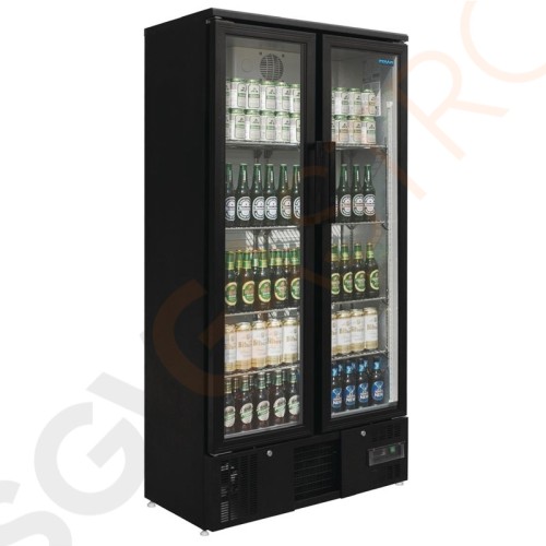 Polar Serie G Barkühlschrank hoch 2 Klapptüren Kapazität: 490L | 2 Klapptüren | Schwarz Polar Serie G Barkühlschrank hoch 2 Klapptüren Kapazität: 490L | 2 Klapptüren | Schwarz