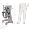 Buffalo Planetenmixer 29L 1,5kW/230V | Kapazität: 29L | 3 Gänge