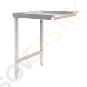 Vogue Tisch für Haubenspülmaschine links 60cm Linke Seite | 60(B)cm