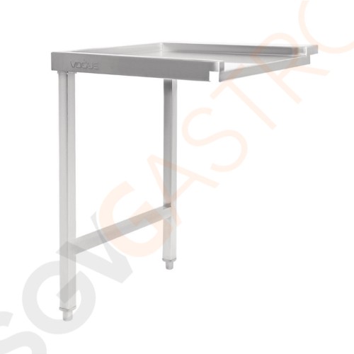 Vogue Tisch für Haubenspülmaschine links 60cm Linke Seite | 60(B)cm Vogue Tisch für Haubenspülmaschine links 60cm Linke Seite | 60(B)cm