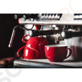 Olympia Cafe Kaffeetassen rot 22,8cl Passend zu Untertassen GL047, GL048, GL049, HC407, GL464 | 12 Stück | Kapazität: 22,8cl | Steinzeug | rot