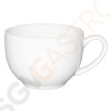 Olympia Cafe Cappuccinotassen weiß 34cl Passend zu Untertassen GL047, GL048, GL049, HC407, GL464 | 12 Stück | Kapazität: 34cl | Steinzeug | weiß