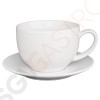 Olympia Cafe Cappuccinotassen weiß 34cl Passend zu Untertassen GL047, GL048, GL049, HC407, GL464 | 12 Stück | Kapazität: 34cl | Steinzeug | weiß