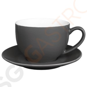 Olympia Cafe Cappuccinotassen grau 34cl Passend zu Untertassen GL047, GL048, GL049, HC407, GL464 | 12 Stück | Kapazität: 34cl | Steingut | grau Olympia Cafe Cappuccinotassen grau 34cl Passend zu Untertassen GL047, GL048, GL049, HC407, GL464 | 12 Stück | Kapazität: 34cl | Steingut | grau