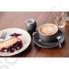 Olympia Cafe Cappuccinotassen grau 34cl Passend zu Untertassen GL047, GL048, GL049, HC407, GL464 | 12 Stück | Kapazität: 34cl | Steingut | grau