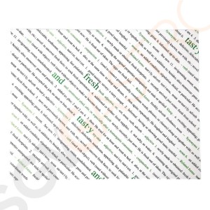 Fresh and Tasty Pergamentpapier 25,5 x 20,3cm Fresh and Tasty Pergamentpapier 25,5 x 20,3cm