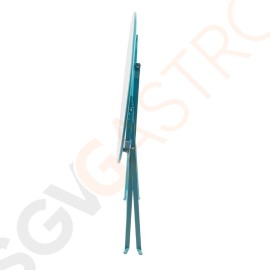Bolero runder klappbarer Terrassentisch Stahl azurblau 60cm 71 x 59,5(Ø)cm | Stahl | azurblau