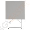 Bolero quadratischer klappbarer Terrassentisch Stahl grau 60cm 71 x 60 x 60cm | Stahl | grau Bolero quadratischer klappbarer Terrassentisch Stahl grau 60cm 71 x 60 x 60cm | Stahl | grau