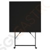 Bolero quadratischer klappbarer Terrassentisch Stahl schwarz 60cm 71 x 60 x 60cm | Stahl | schwarz