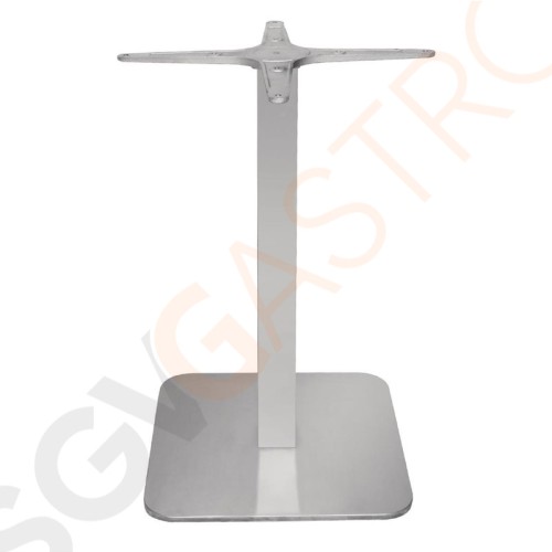 Bolero quadratischer Tischfuß Edelstahl 68cm hoch 68(H)cm | Edelstahl