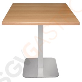 Bolero quadratischer Tischfuß Edelstahl 68cm hoch 68(H)cm | Edelstahl